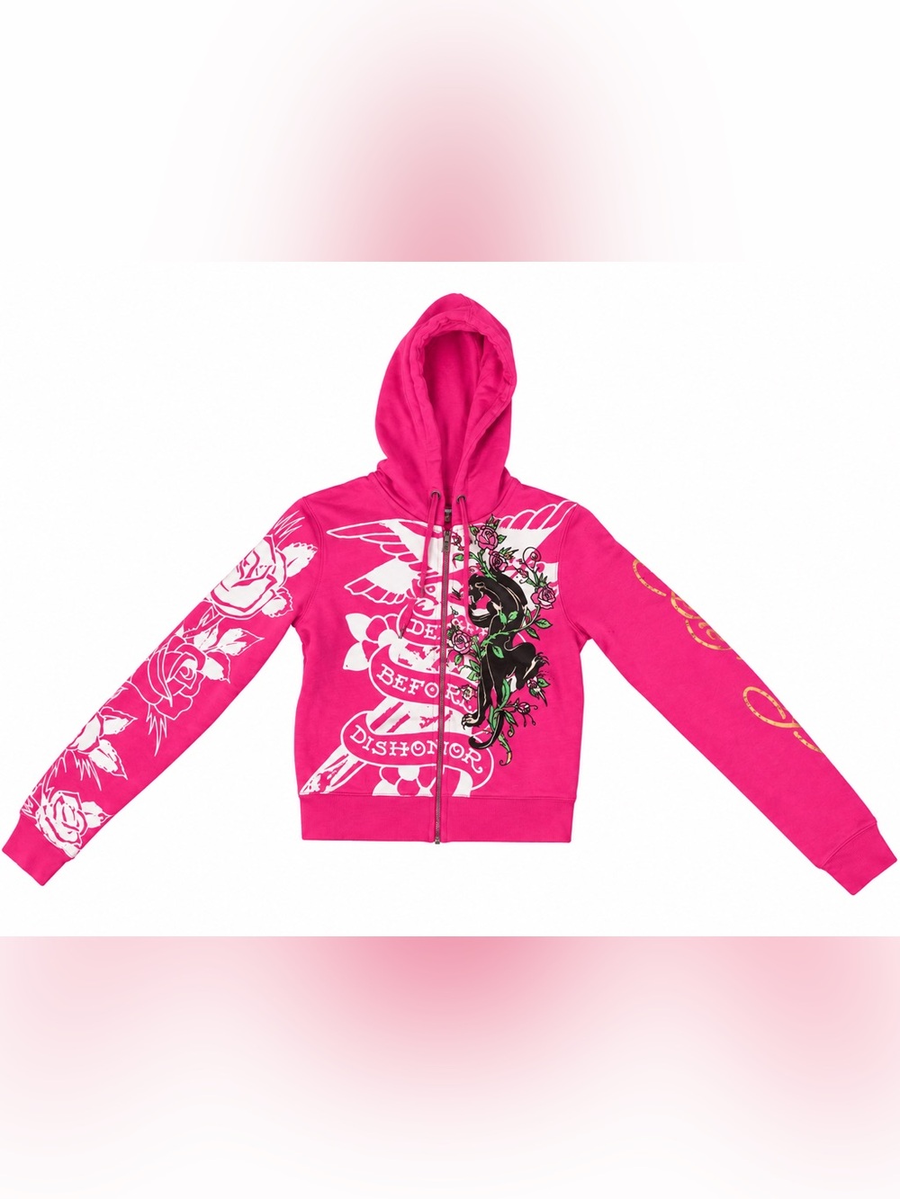 Ed Hardy Hot Pink Hoodie
